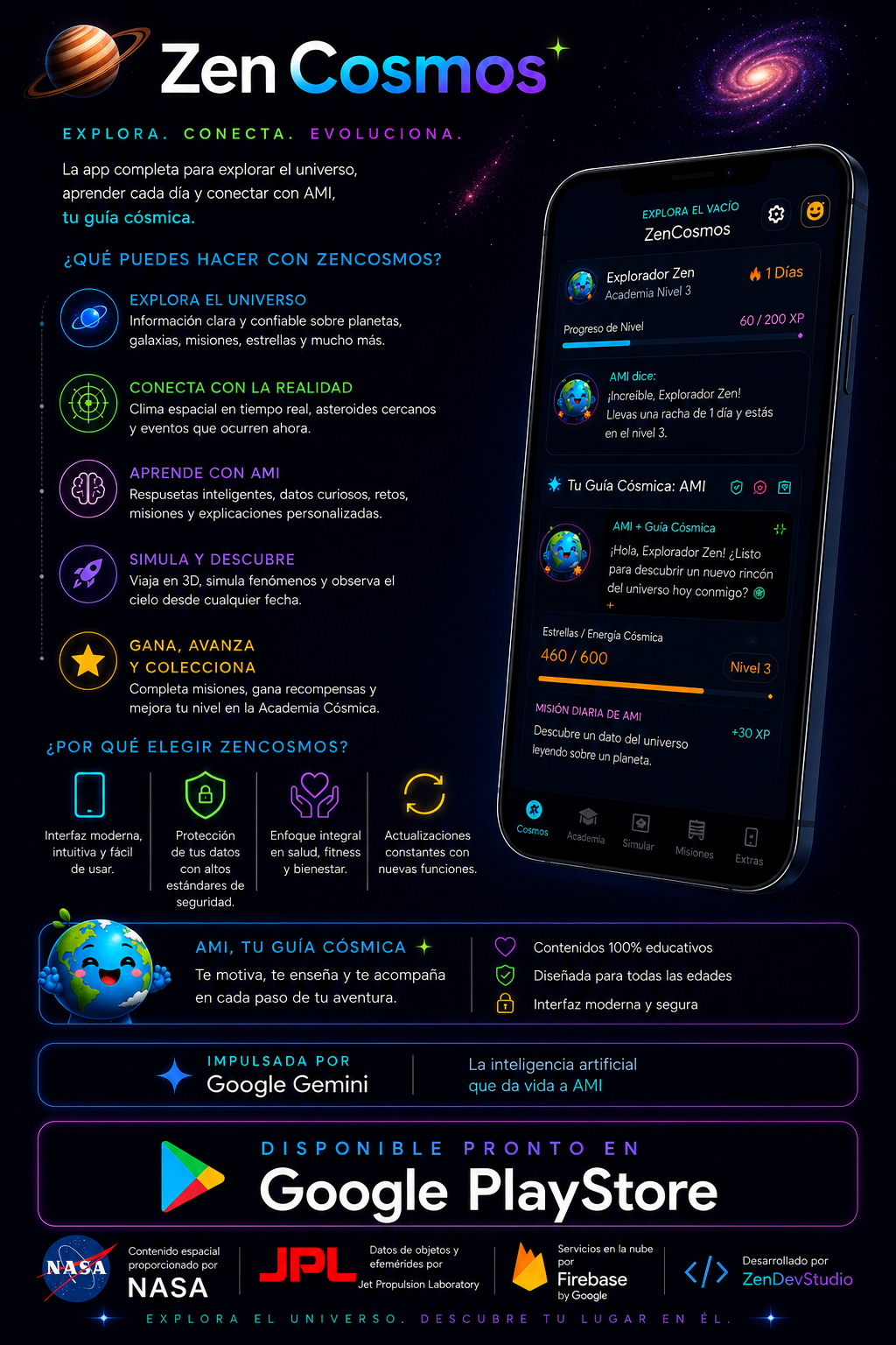 ZenCosmos — Explora el universo